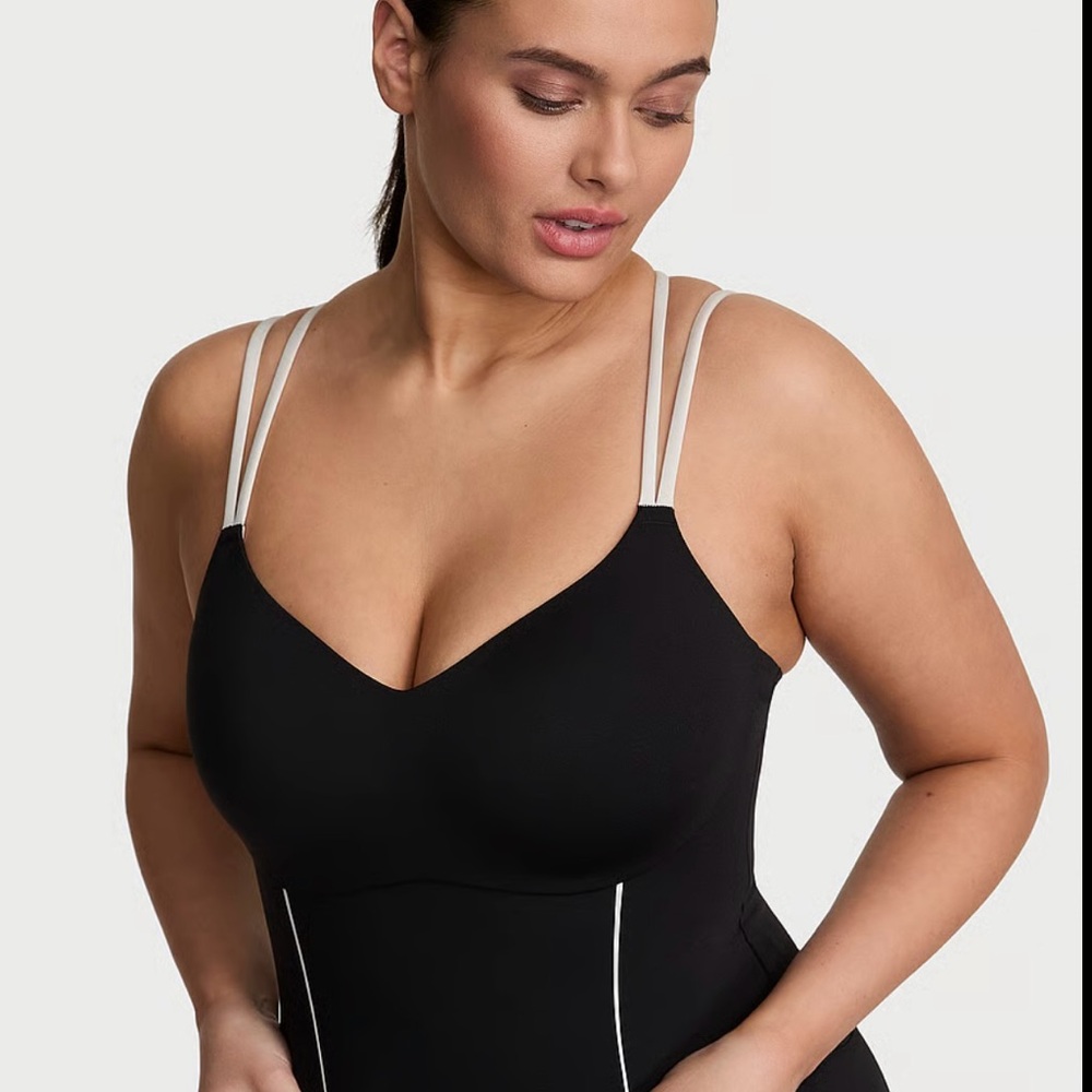 Victoria's Secret Black and White Strappy Top